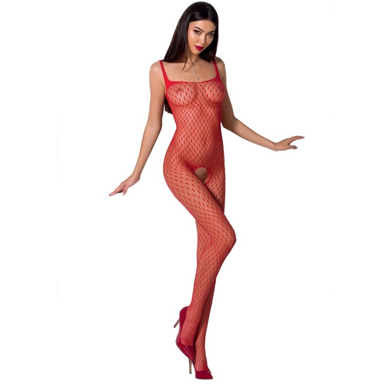 PASSION WOMAN BS071 BODYSTOCKING BLANCO TALLA ÚNICA