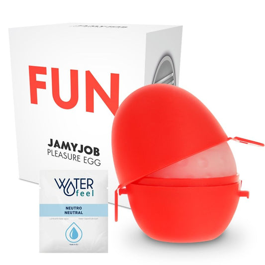JAMYJOB - MASTURBADOR DE HUEVO DISCRETO EDICIÓN ROJA