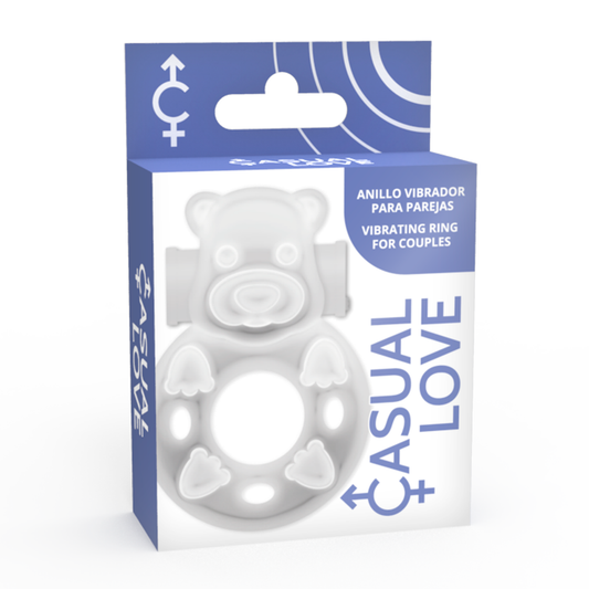 CASUAL LOVE - 26 ANILLO VIBRADOR CONEJO TRANSPARENTE