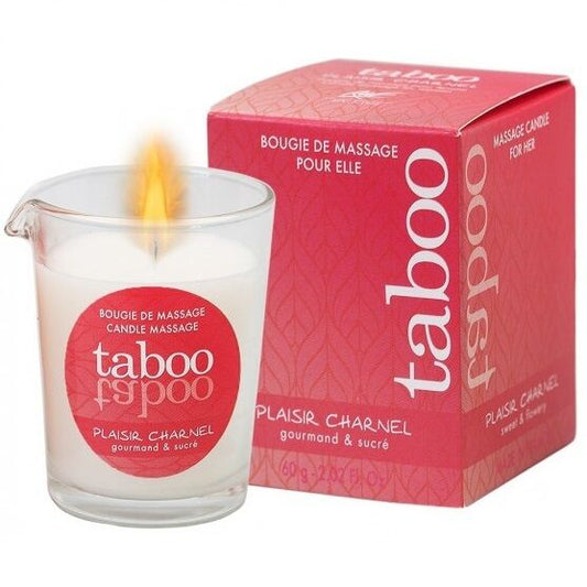 RUF - VELA DE MASAJE TABOO PARA TU PLACER CHARNEL AROMA A FLOR DE CACAO