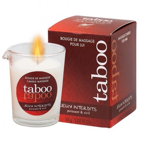RUF - VELA DE MASAJE TABOO PARA ÉL INTERDITS GAMES AROMA A LIQUEN SALVAJE