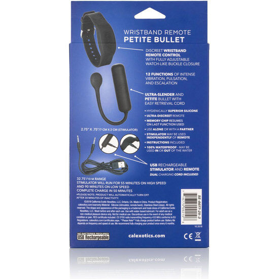 CALEXOTICS - PULSERA PEQUEÑA CON CONTROL REMOTO BALA
