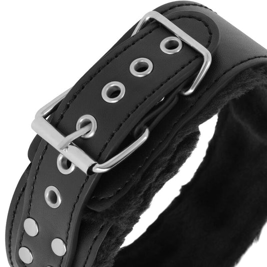 OSCURIDAD - COLLAR DE FORRO CON CADENA DE TITANIO