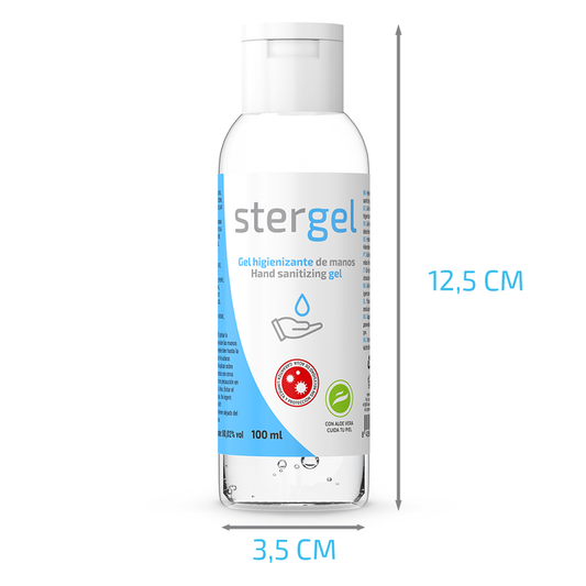 STERGEL - GEL DESINFECTANTE DE MANOS HIDROALCOHÓLICO DE ALOE VERA 100ML