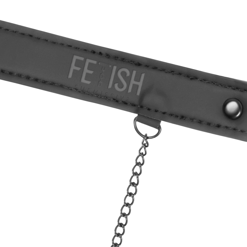 FETICHE SUMISO - ANILLO DE MORDAZA CON PINZAS PARA PEZONES