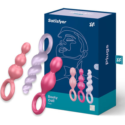 SATISFYER - SET DE 3 TAPONES ANALES TRICOLOR