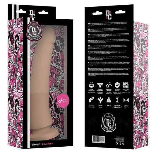 DELTA CLUB - TOYS MEDICAL DILDO NATURAL SILICONE 23 CM -O- 4.5 CM