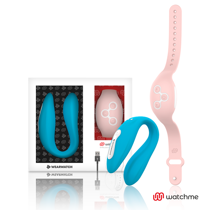 WEARWATCH - WATCHME VIBRADOR DE DOBLE TECNOLOGÍA ÍNDIGO/ROSA