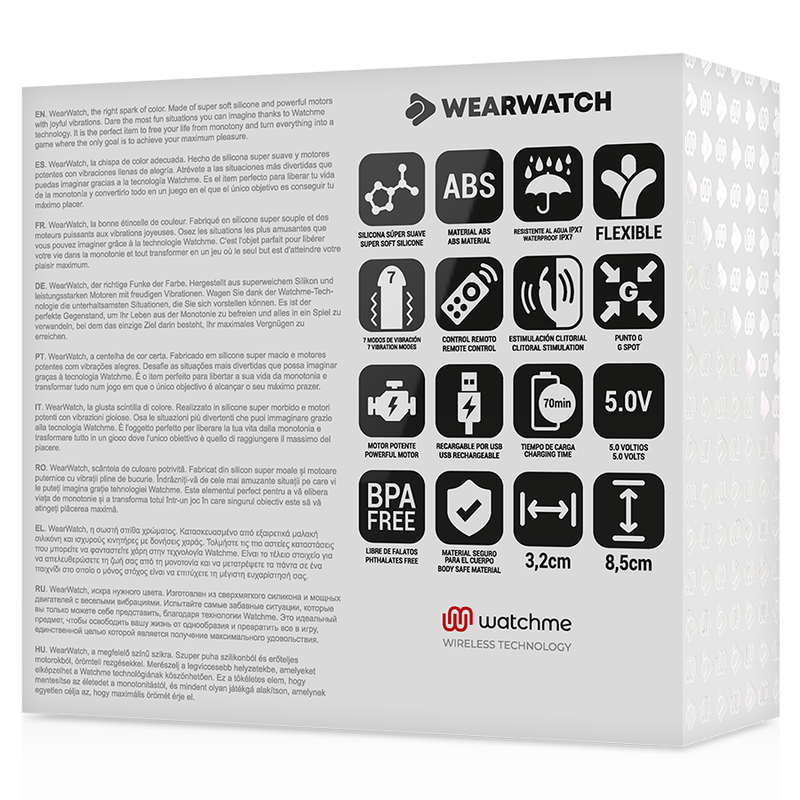 WEARWATCH - RELOJ CON TECNOLOGÍA DUAL PARA AGUA DE MAR/NIEVE CON VIBRADOR